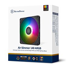 小白的生活工場*銀欣 SilverStone Air Slimmer 140 ARGB 高效能 14公分薄型風扇PWM*