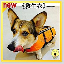 【🐱🐶培菓寵物48H出貨🐰🐹】寵物專用》救生衣(大型狗專用)特價:450元/件輔助寵物學習游泳