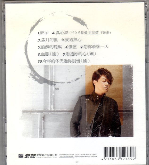 翁立友cd-【真心淚】 ( 豪記發行宣傳品CD)