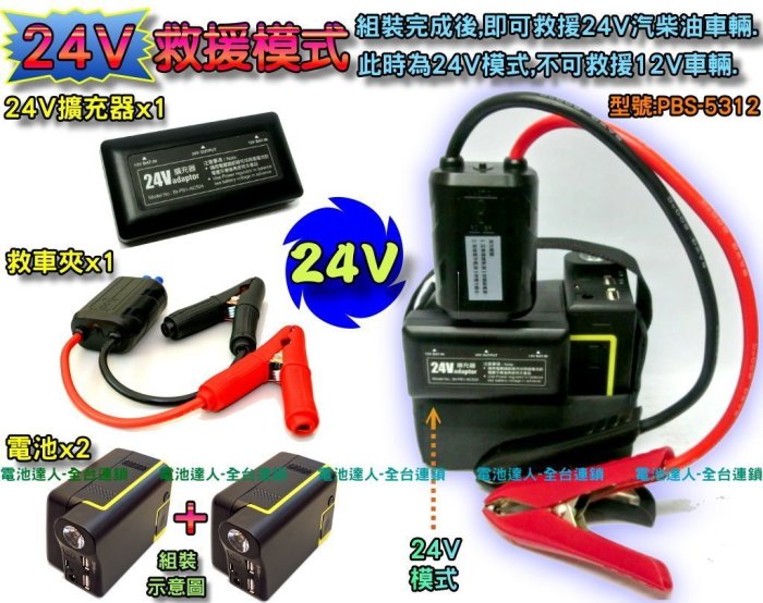 【電池達人】雙切換 24V 12V 救車 電霸 電池 大貨車 砂石車 裝甲車 挖土機 悍馬車 發電機 怪手 漁船 遊艇