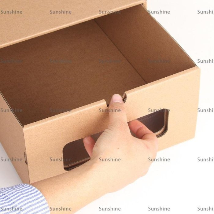 [sunlingt]牛皮紙鞋盒收納抽屜式透明紙盒宿舍鞋子收納盒簡易組合鞋收納神器