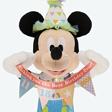 貳拾肆動漫精品-日本帶回東京迪士尼DISNEY米奇Micky  生日限定絨毛娃娃