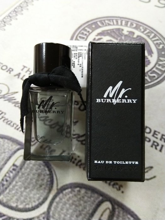 香親香愛～～Burberry Mr. BURBERRY EDT 男性淡香水 5ml