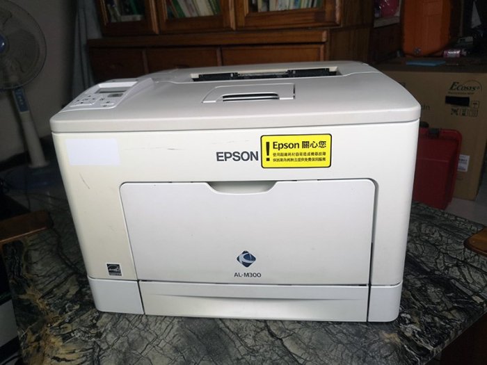 二手Epson WorkForce AL-M300DN黑白雷射印表機內建雙面列印支援有線網路