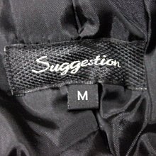 日本名牌SUGGESTION  英倫雙排扣鋪綿窄版混羊毛短大衣 (日本進口)