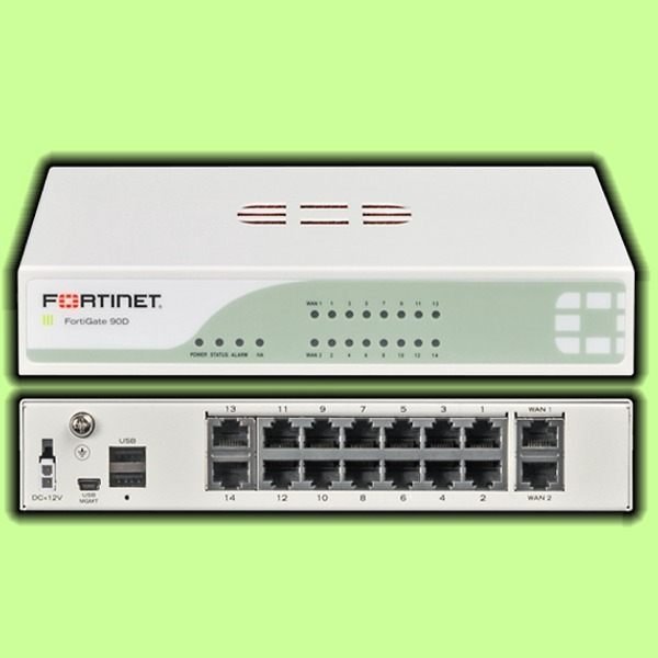 5Cgo【權宇】FORTINET-90D FG-90 純防火牆 2xWAN 14xSwitch 含一年UTM