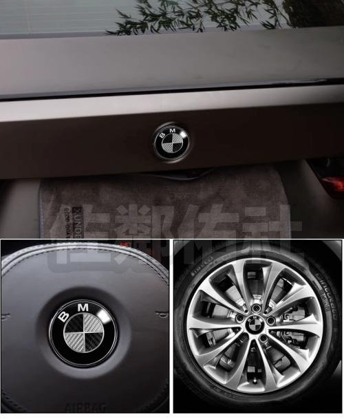 寶馬專用 BMW E/F/G世代 真黑白碳纖車標 卡夢 車身標誌 前標 後標 尾標 輪框中心蓋 方向盤標 輪殼蓋 單件價