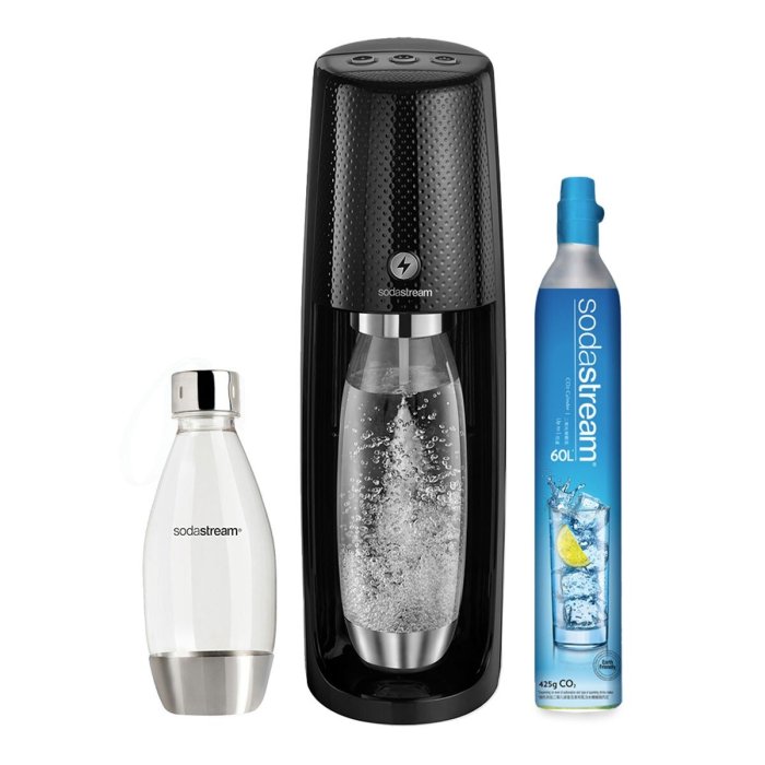 💓好市多代購💓 Sodastream Spirit One Touch 電動式氣泡水機 黑 留言 -700