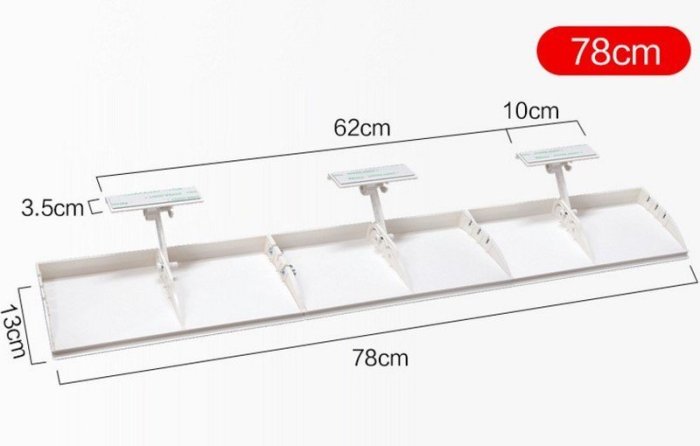 78CM 冷氣機導風板 無須工具，安裝簡易！空調擋風板 中央空調導風器 家庭必備  調節式冷氣引流空調板【B】