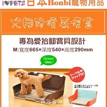 【阿肥寵物生活】日本Bonbi犬用防噴尿盆M號 茶色 桔色