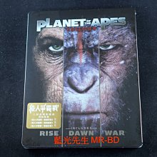 [藍光BD] - 猩球崛起三部曲 The Planet Of The Apes 三碟鐵盒套裝版