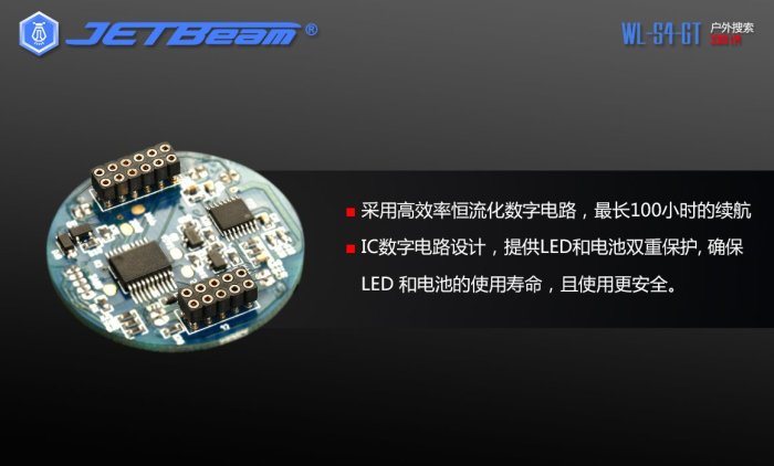 【電筒小鋪】JETBeam WL-S4-GT XHP70 LED 3300流明強光遠射搜索手電筒