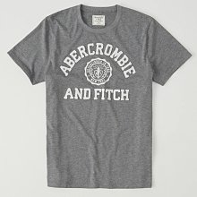 【A&F男生館】☆【Abercrombie&Fitch徽章刺繡短袖T恤】☆【AF008B2】(XS-S-M)