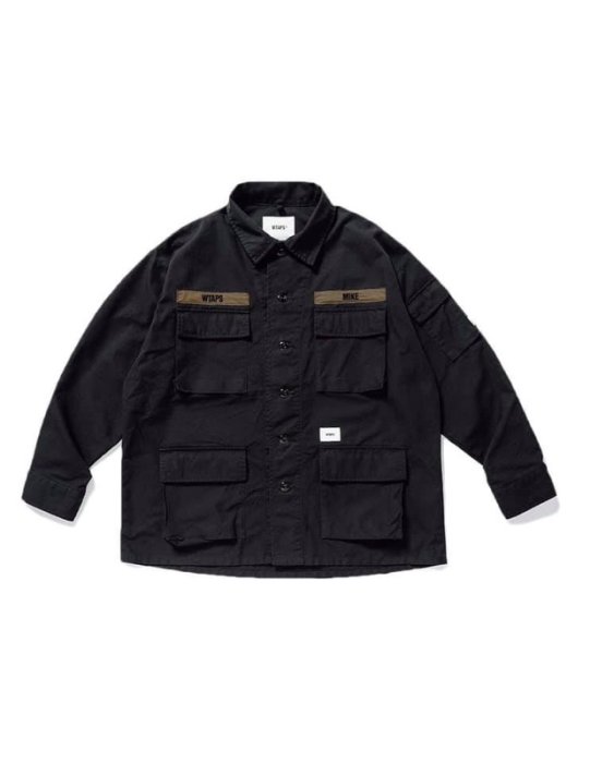 19AW WTAPS JUNGLE LS / SHIRT. COTTON. CANVAS 全新公司貨黑軍綠