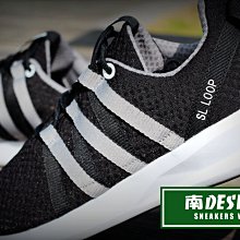 南◇現 ADIDAS SL LOOP 黑色銀 黑灰 輕量 網布 ROSHE 類Y-3 愛迪達 武士 男女 C76999