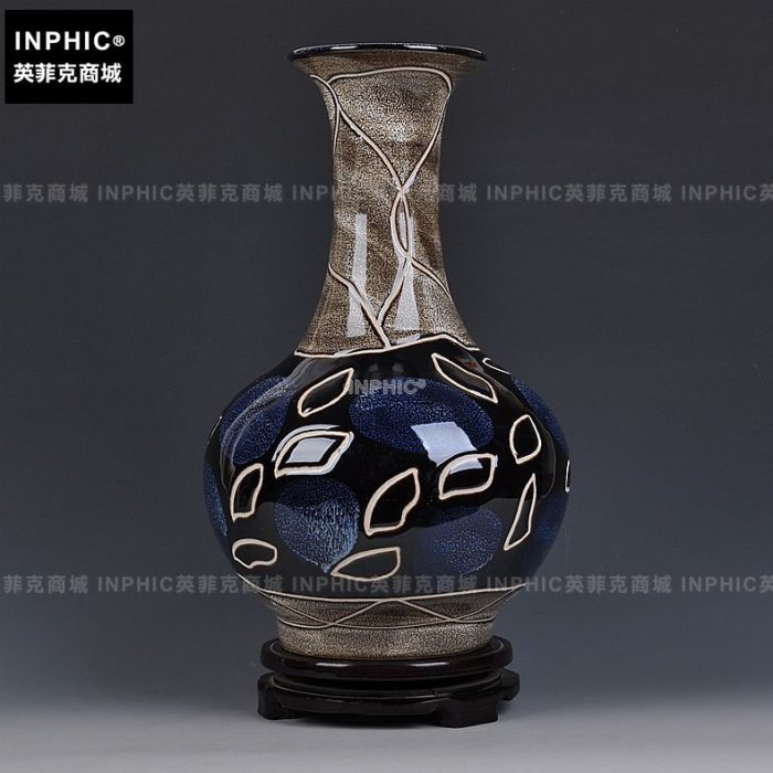 INPHIC-景德鎮陶瓷器 仿古窯變花瓶 現代時尚客廳家居裝飾工藝品擺件_S2540C