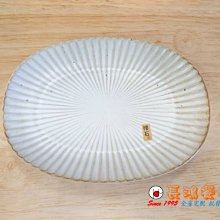 *~ 長鴻餐具~*9.5"橢圓盤白十草 (促銷價) 237H5729-06 現貨+預購