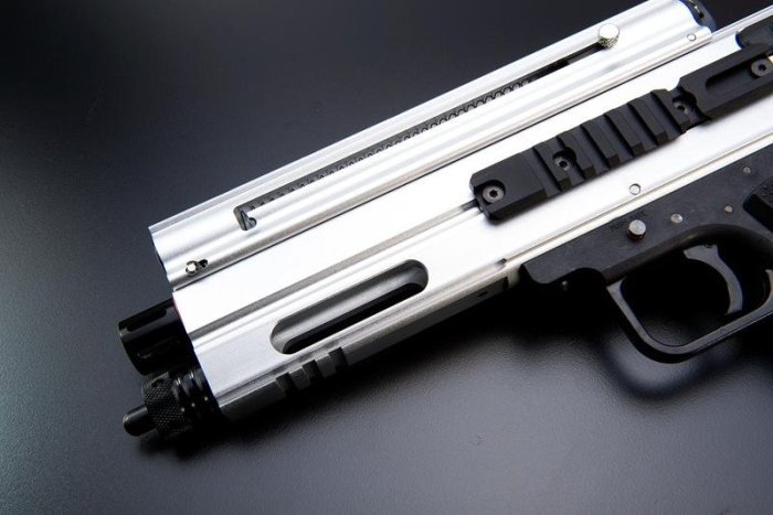 【BCS生存遊戲】FS G2 ELITE CO2動力銀色鎮暴槍 全金屬製槍身 防衛利器 空槍版-FSCG2A