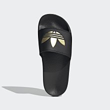 南◇2022 6月 ADIDAS OG ADILETTE LITE 運動拖鞋 黑 金 男女款 GZ6196