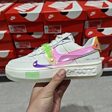 南◇2022 4月 NIKE AIR FORCE 1 FONTANKA 白 彩色 夜光 女鞋 DO2332-111