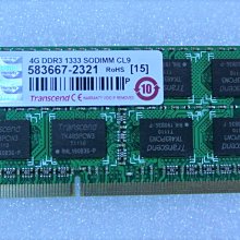 ~ 駿朋電腦 ~ 創見 4G DDR3 1333 筆電記憶體 雙面顆粒 終保 $350