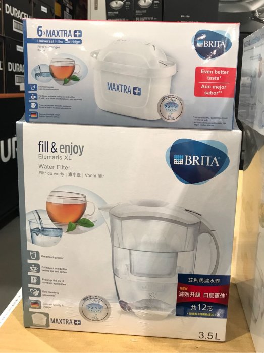 Costco好市多 BRITA ELEMARIS 德國科技濾水壺3.5公升+12入 MAXTRA PLUS 濾心