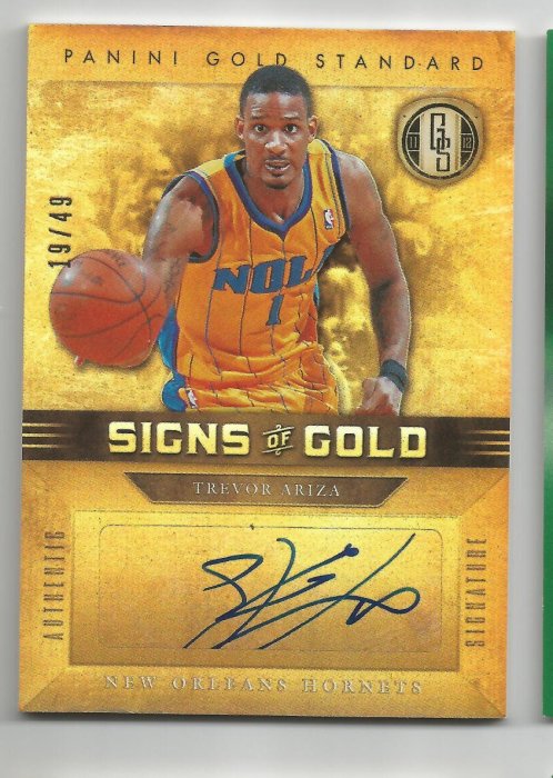 【MBC】Trevor Ariza 2011-2012 Gold Stardand AUTO 金亮簽名卡 19/49