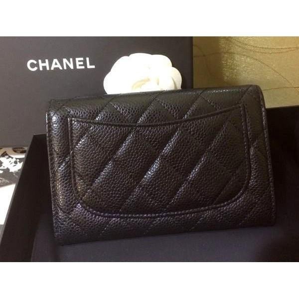超值代購Chanel A31505 Small wallet 中夾 荔枝紋 黑銀