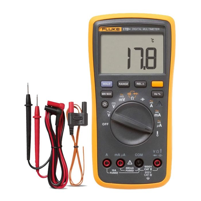 【Suey電子商城】Fluke 17B+  數顯萬用表附溫度測量功能