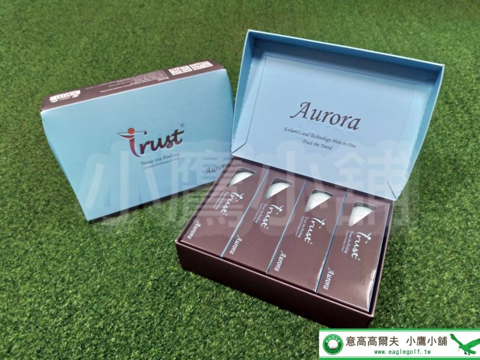 [小鷹小舖] Trust Golf Aurora Ball 高爾夫 高爾夫球 三層球 極光藍球