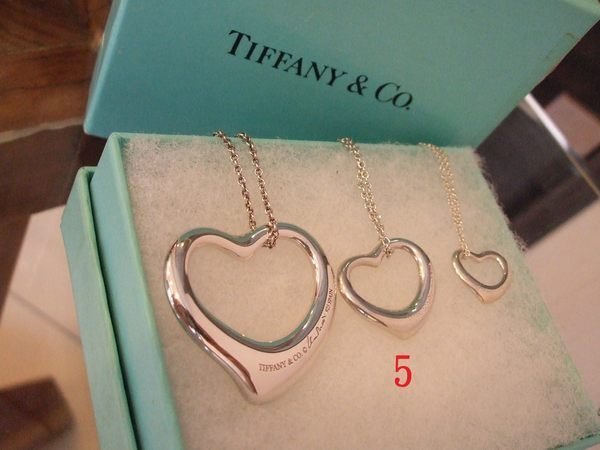 ☆銀翔二手精品☆ TIFFANY & CO. 925 純銀 愛心項鍊 銀鍊 【中尺寸】