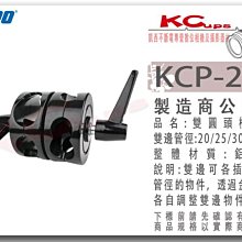 凱西影視器材 KUPO KCP-235 雙圓頭 橫桿夾 雙邊管徑各20/25/30/35mm 大 芭樂頭 旗板頭