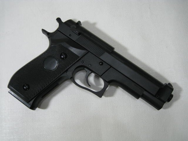 823生存遊戲-HFC M92 空氣槍 (BB槍BB彈玩具槍短槍模型槍道具槍競技槍)黑色