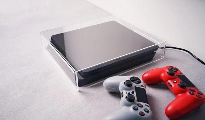 PS4 slim PRO 主機 壓克力殼 防塵 橫放  收納罩 保護罩 透明 保護殼