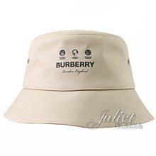 【茱麗葉精品】全新商品 BURBERRY 專櫃商品 8063900 燙印LOGO棉質漁夫帽/遮陽帽.卡其 現貨