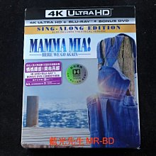 [藍光先生UHD] 媽媽咪呀2！回來了 UHD+BD+DVD 三碟鐵盒版 Mamma Mia
