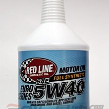 【易油網】RED LINE EURO 5W40 SN C3 機油 汽柴油共用 5W-40