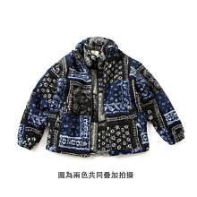 ∵ PRAY FOR FASHION ∴日系復古戶外outdoor腰果花變形蟲搖粒絨加厚保暖寬鬆剪裁立領夾克外套