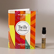 Hermes 愛馬仕 絲巾 Twilly d’Hermes 女性淡香精 2ml 可噴式 試管香水 全新