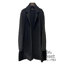 My Closet 二手名牌 Loro Piana 深灰 100% Baby Cashmere 長版開襟針織外套