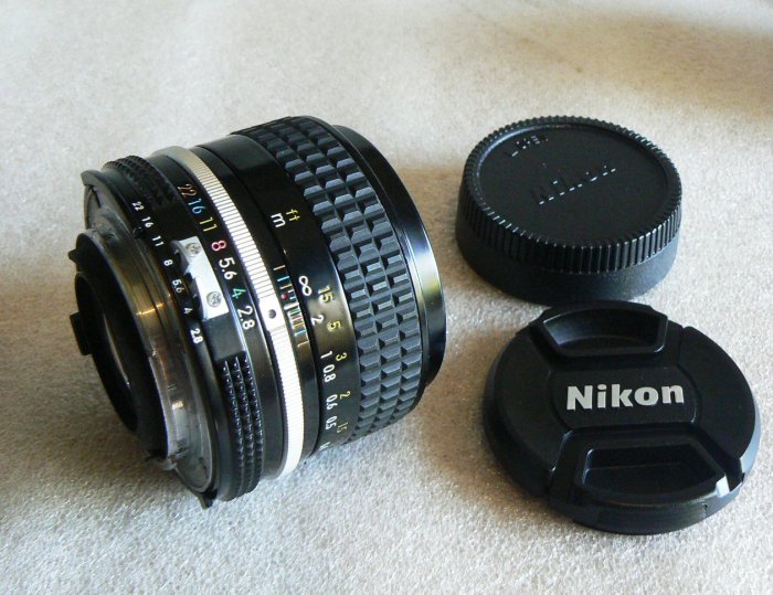 【悠悠山河】完美近新品 全鏡片清明透亮 Nikon Nikkor 35mm F2.8 AI 最佳光學玻璃 成像銳利