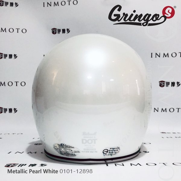 伊摩多※美國 Biltwell Gringo S 復古樂高帽ECE Metallic Pearl White 金屬珍珠