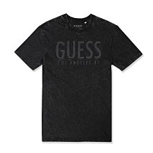 【GUESS】GUESS男款短袖T恤黑印大字水洗黑 F09200326-03