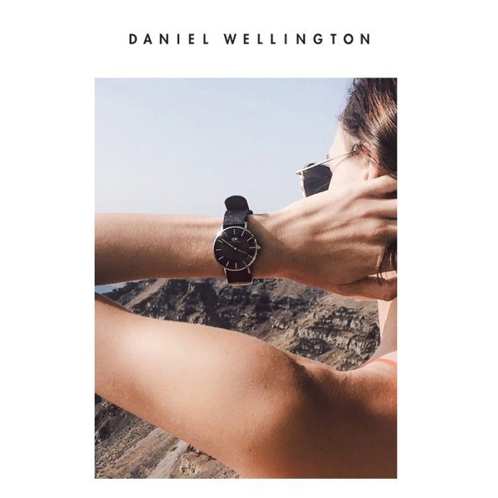 熱賣  Danielwellington丹尼爾惠靈頓 dw女表織紋18mm表帶