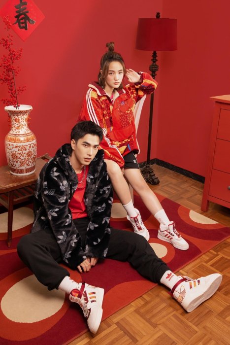 【豬豬老闆】ADIDAS OG CNY DROP STEP XL 白紅 新年風 休閒鞋 高筒 女鞋 GX8880