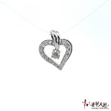 ＊奢華大道國際精品＊【J0295】HEARTS ON FIRE 小愛心鑽圈單鑽項墜