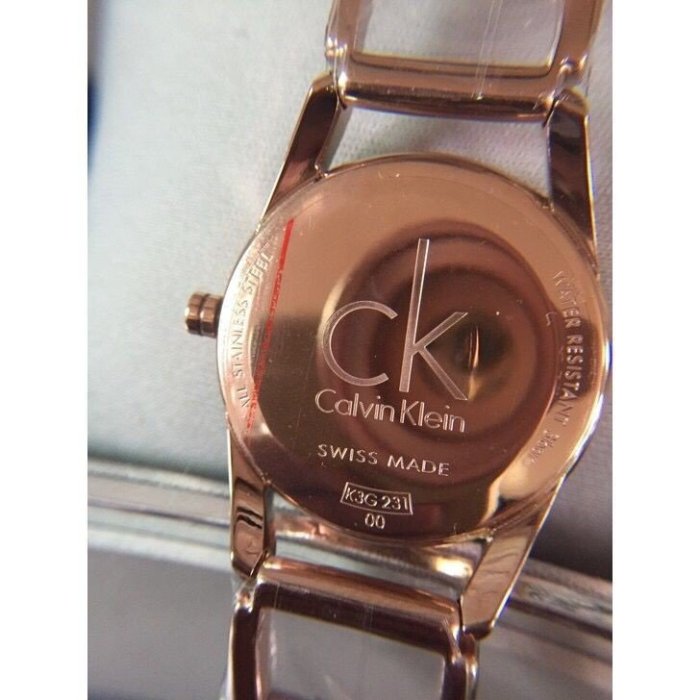新款卡文克萊ck手錶女錶時尚STATELY系列女錶玫瑰金銀色錶盤鋼帶石英錶K3G23626