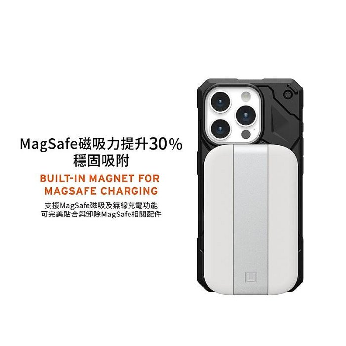 魔力強【UAG MagSafe 頂級版 磁吸耐衝擊防摔殼】Apple iPhone 15 Pro Max 6.7吋 台灣威禹公司貨