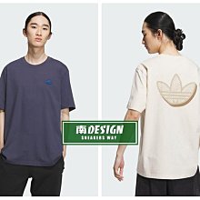 南🔥2023 8月 ADIDAS OG 短袖上衣 短T 三葉草 大LOGO 男款 米 IN1030 藍 IN1031