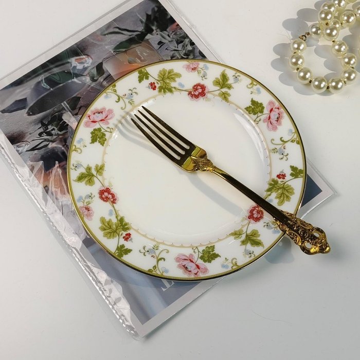 🔥新品#Noritake_則武#GLORIOUSBLOOMS 繫列#復古精致餐具【雙盤】